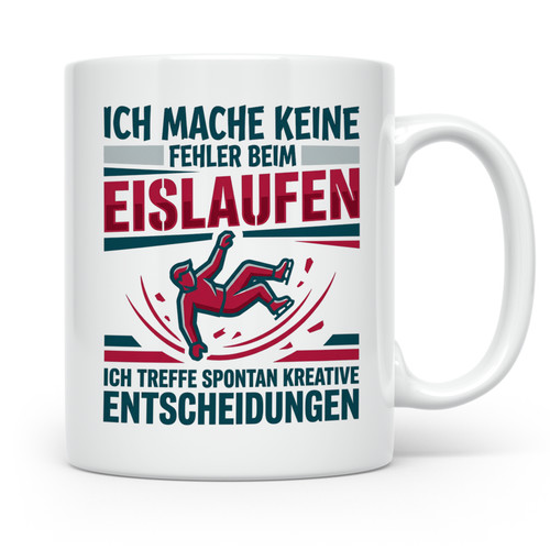 Eislaufen tasse mit - eislaufen,